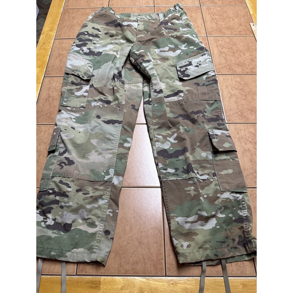 Army Combat Uniform Womens Sz 28 x 28 Camo Cargo Pants Ripstop Military ACU